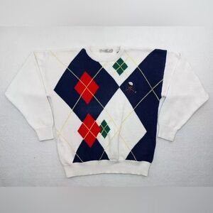 🆕 John Ashcroft Golf Argyle Sweater